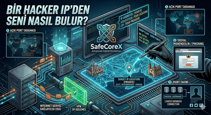 IP Adresinden Seni Nasıl Bulurlar Hackerların Kullandığı OSINT Teknikleri