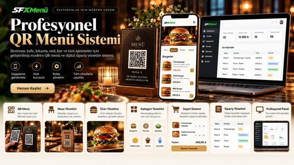 QR Menü  - Masa Takip ve Sipariş İşlemleri Yazılımı